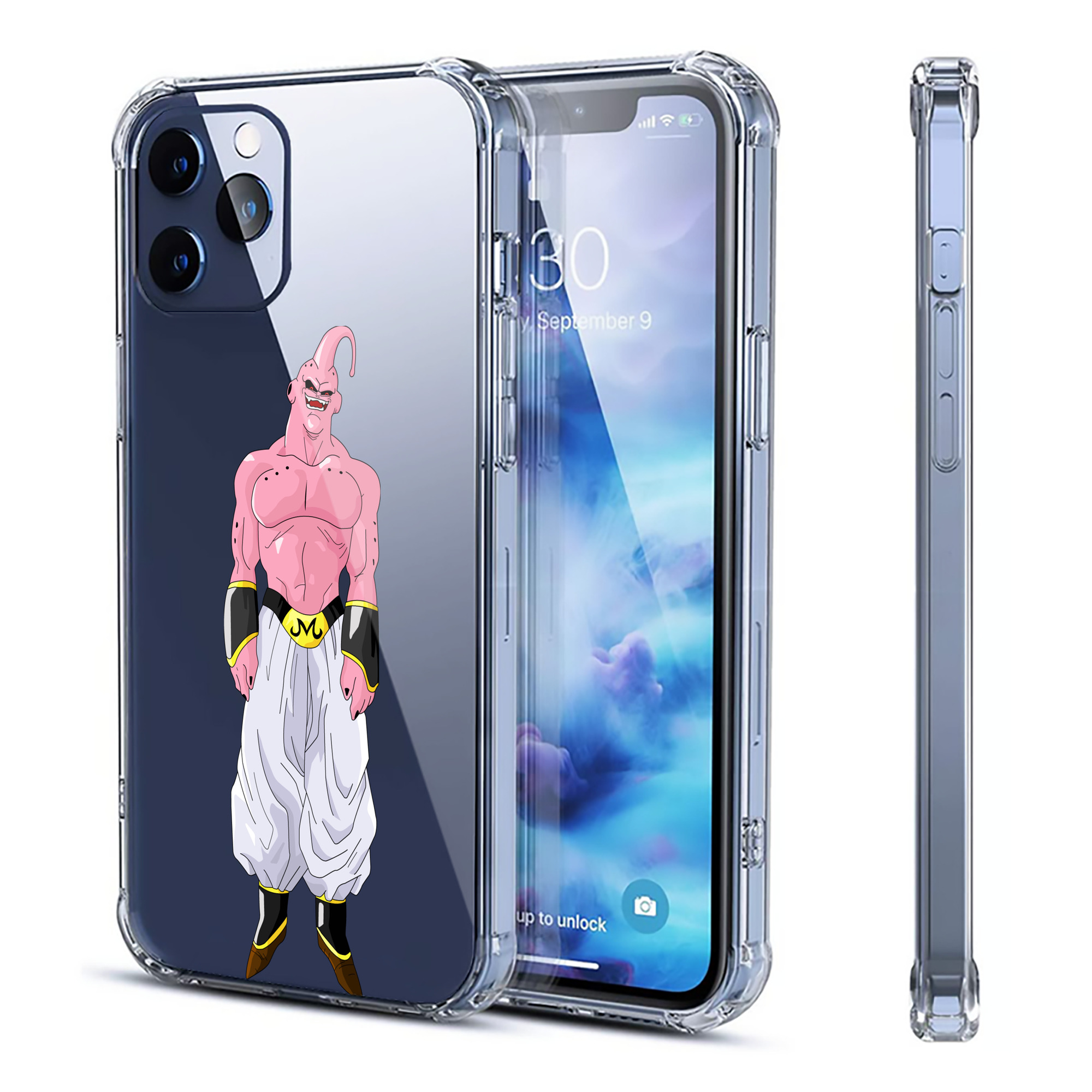 （画像用） ドラゴンボール 魔人ブウ DRAGON BALL Majin Buu 【iPhone 12シリーズ対応】透明スマホケース（クリアソフトケース）